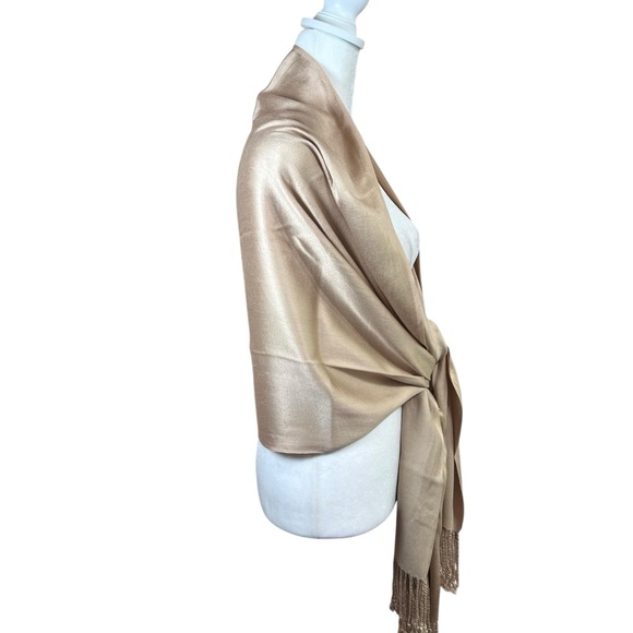 Jones New York 100% Viscose Silky Scarf Pashmina Shawl Lot Of 3 Red Black Cream - Picture 5 of 9